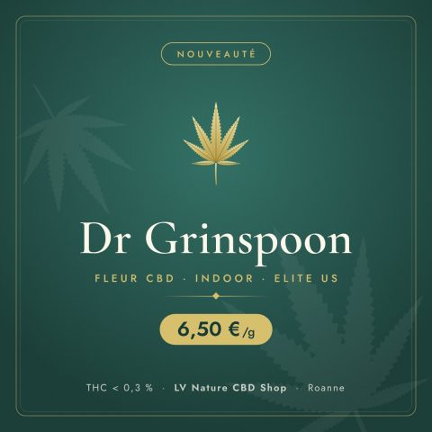 Dr Grinspoon, fleur CBD indoor Elite US à 6,50 €/g - LV Nature CBD Shop Roanne